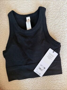 NEW / ALO Seamless Delight High Neck Ribbed Bra / Crop Top / S